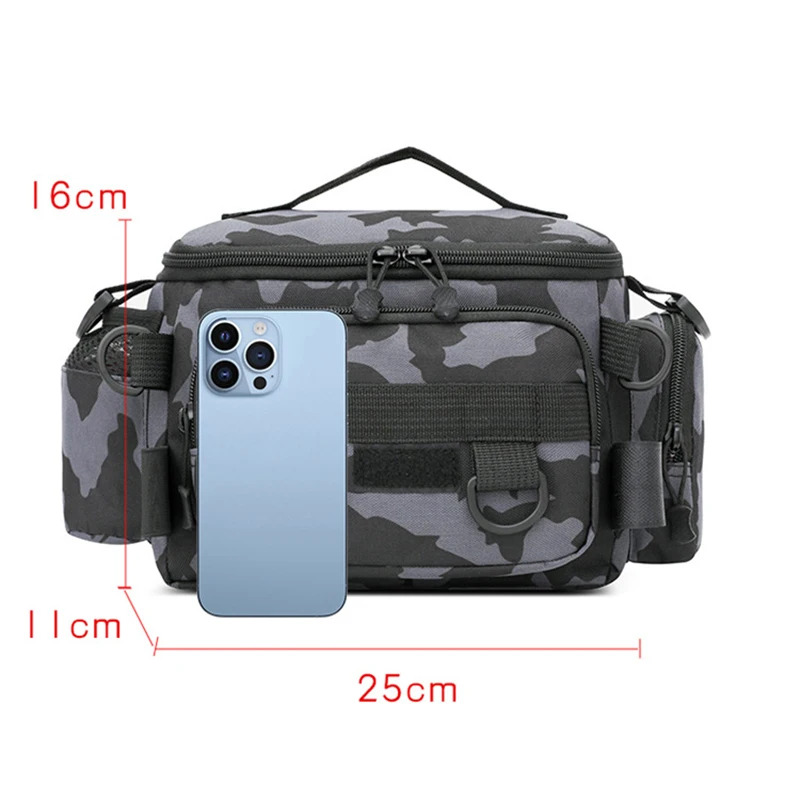 Black Fishing Tackle Shoulder  - đánh giá và giá Fish Finder Case